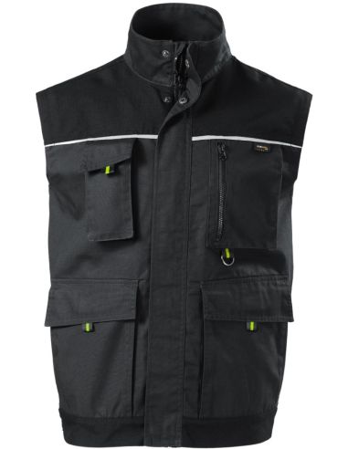 Pracovná vesta pánska Ranger W54 ebony gray
