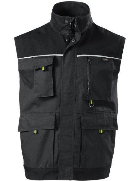 Pracovná vesta pánska Ranger W54 ebony gray