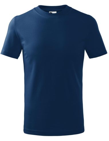 Tričko detské Basic 138 polnočná modrá