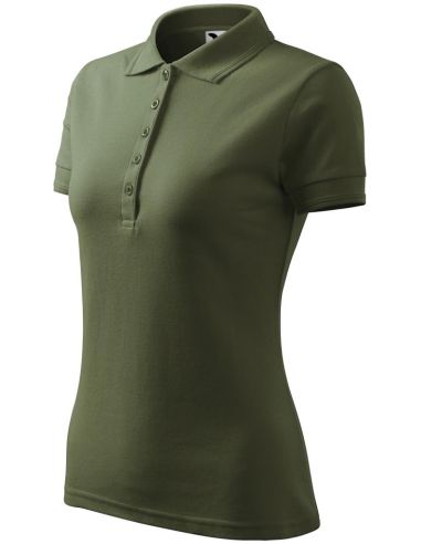 Polokošeľa dámska Pique Polo 210 khaki
