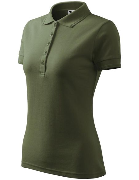 Polokošeľa dámska Pique Polo 210 khaki
