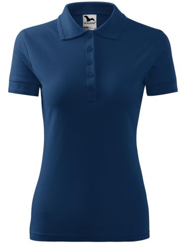Polokošeľa dámska Pique Polo 210 polnočná modrá