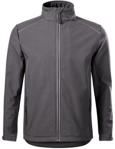 Softshellová bunda pánska Valley 536 oceľovo sivá