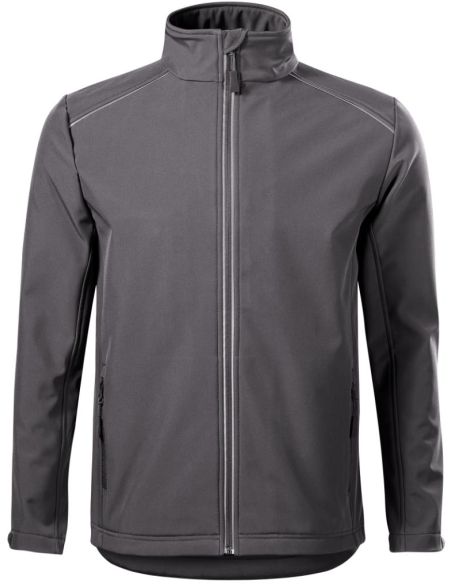 Softshellová bunda pánska Valley 536 oceľovo sivá