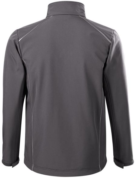 Softshellová bunda pánska Valley 536 oceľovo sivá