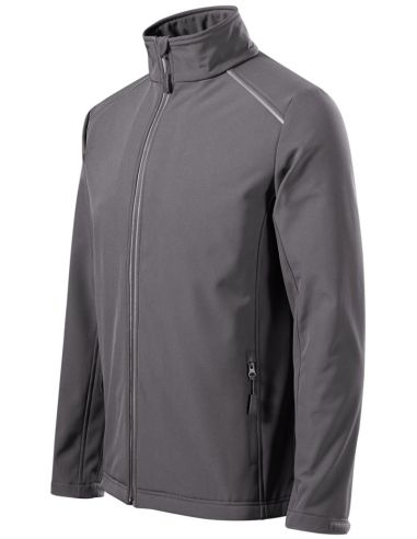 Softshellová bunda pánska Valley 536 oceľovo sivá