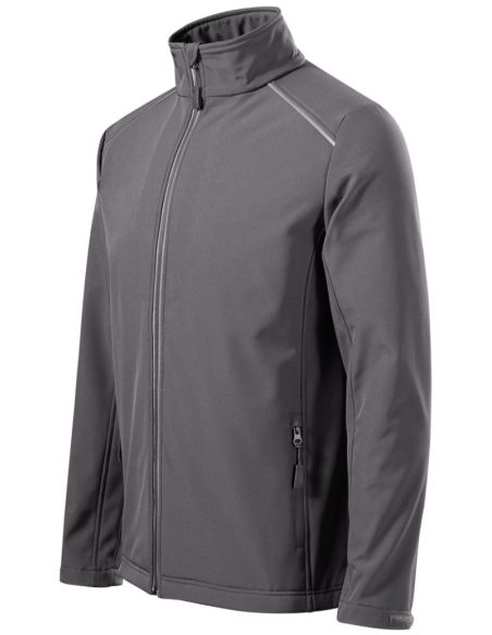 Softshellová bunda pánska Valley 536 oceľovo sivá