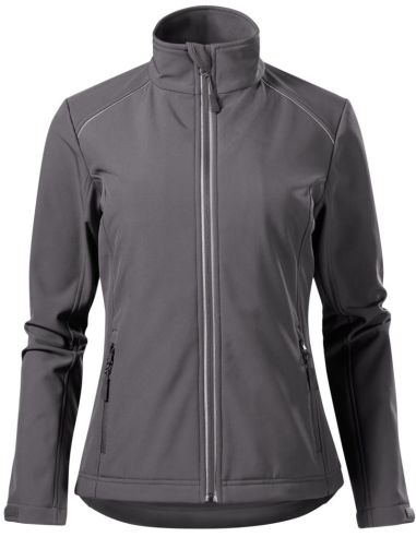 Softshellová bunda dámska Valley 537 oceľovo sivá