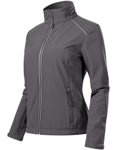 Softshellová bunda dámska Valley 537 oceľovo sivá