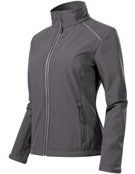 Softshellová bunda dámska Valley 537 oceľovo sivá