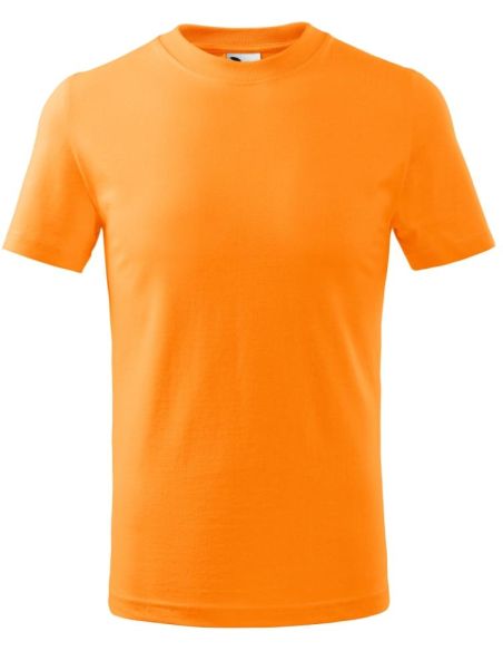 Tričko detské Basic 138 mandarínková oranžová