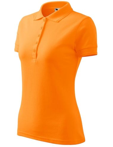Polokošeľa dámska Pique Polo 210 mandarínková oranžová