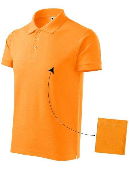 Polokošeľa pánska Cotton 212 mandarínková oranžová
