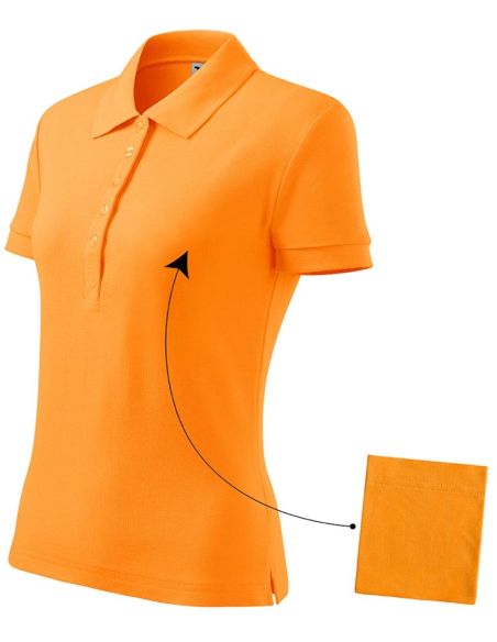 Polokošeľa dámska Cotton 213 mandarínková oranžová