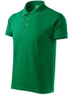 Polokošeľa pánska Cotton Heavy 215 trávová zelená