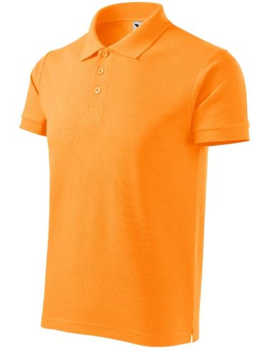 Polokošeľa pánska Cotton Heavy 215 mandarínková oranžová