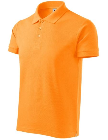 Polokošeľa pánska Cotton Heavy 215 mandarínková oranžová