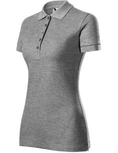 Polokošeľa dámska Cotton Heavy 216 tmavosivý melír