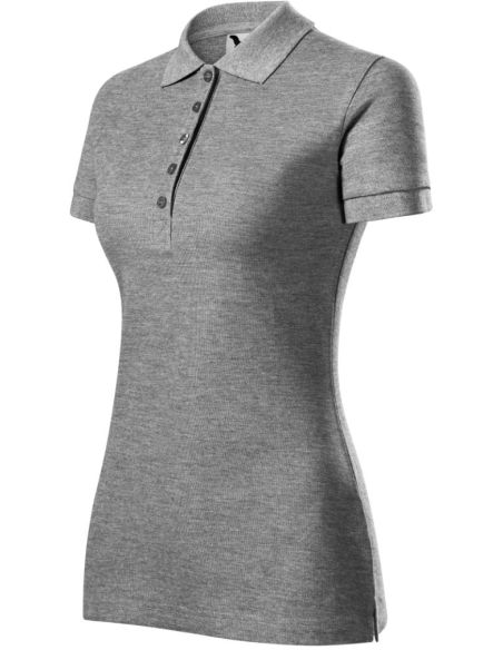 Polokošeľa dámska Cotton Heavy 216 tmavosivý melír