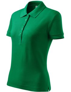 Polokošeľa dámska Cotton Heavy 216 trávová zelená