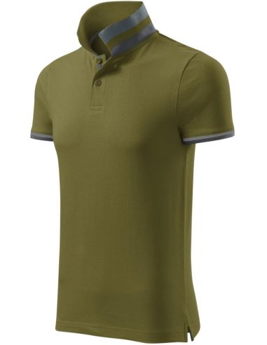 Polokošeľa pánska Collar Up 256 avokádová zelená