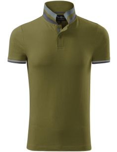 Polokošeľa pánska Collar Up 256 avokádová zelená 2