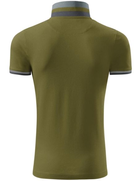 Polokošeľa pánska Collar Up 256 avokádová zelená