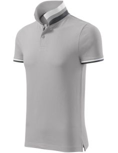 Polokošeľa pánska Collar Up 256 strieborno sivá