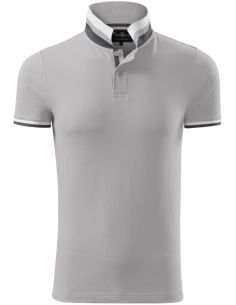 Polokošeľa pánska Collar Up 256 strieborno sivá 2
