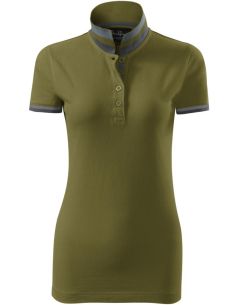Polokošeľa dámska Collar Up 257 avokádová zelená 2