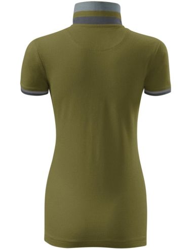 Polokošeľa dámska Collar Up 257 avokádová zelená