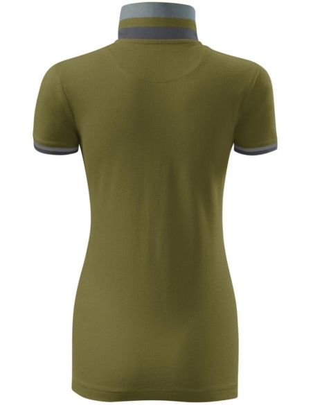 Polokošeľa dámska Collar Up 257 avokádová zelená