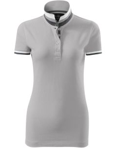 Polokošeľa dámska Collar Up 257 strieborno sivá 2