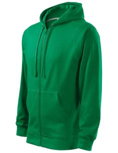 Mikina pánska Trendy Zipper 410 trávová zelená