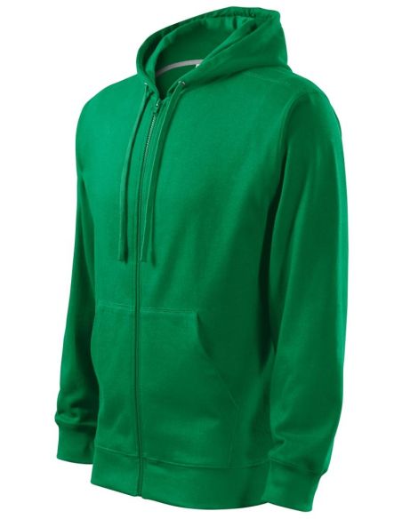 Mikina pánska Trendy Zipper 410 trávová zelená