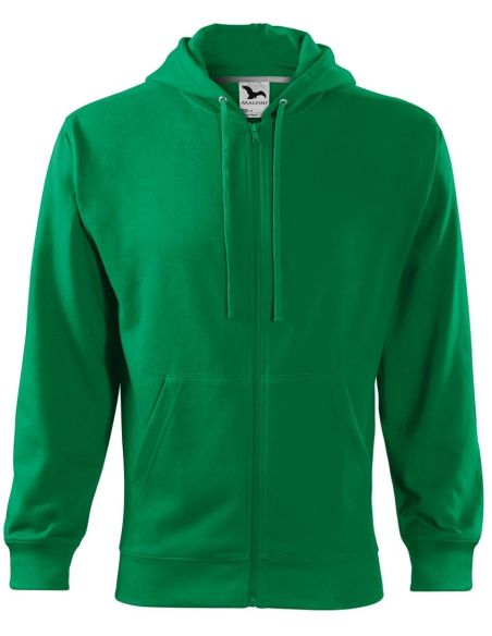 Mikina pánska Trendy Zipper 410 trávová zelená