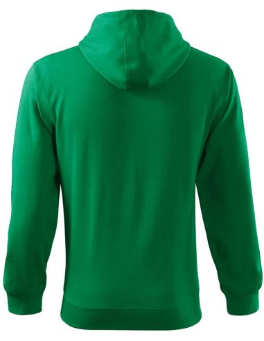 Mikina pánska Trendy Zipper 410 trávová zelená