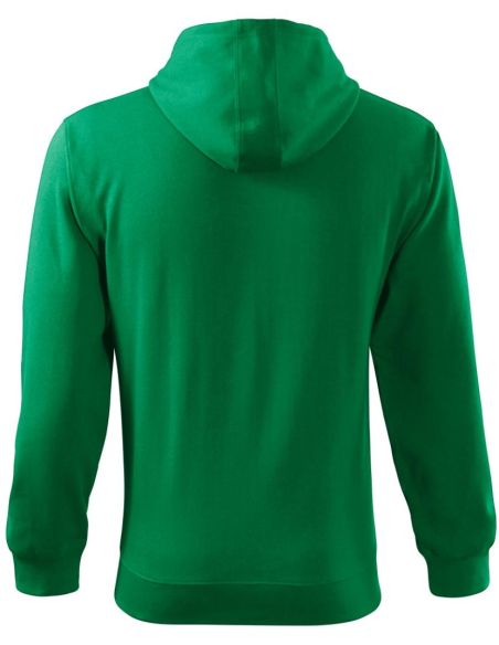 Mikina pánska Trendy Zipper 410 trávová zelená