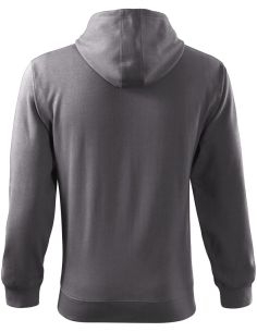 Mikina pánska Trendy Zipper 410 oceľovo sivá 2