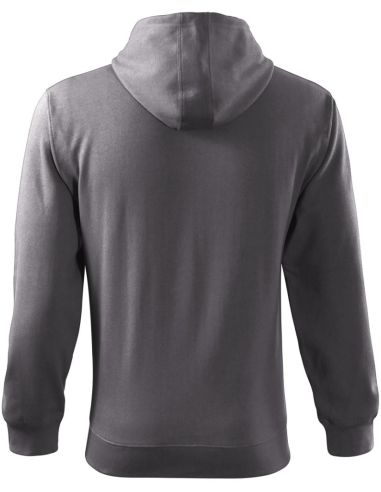 Mikina pánska Trendy Zipper 410 oceľovo sivá