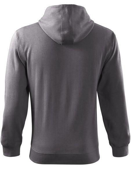 Mikina pánska Trendy Zipper 410 oceľovo sivá