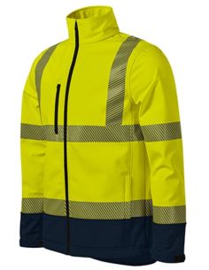 Softshellová bunda unisex HV Drop 5V3 fluorescenčná žltá