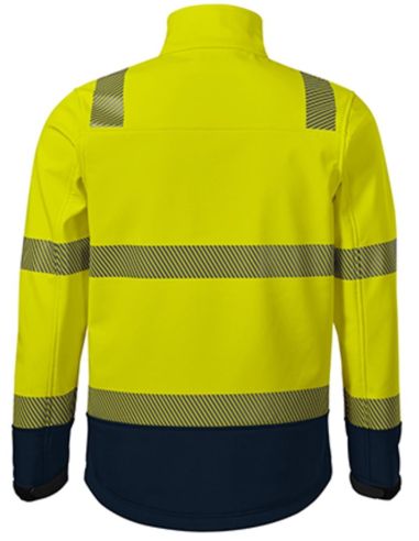 Softshellová bunda unisex HV Drop 5V3 fluorescenčná žltá