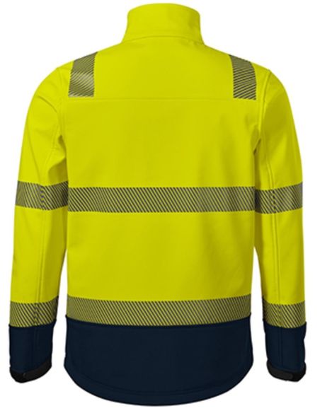 Softshellová bunda unisex HV Drop 5V3 fluorescenčná žltá