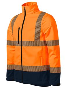 Softshellová bunda unisex HV Drop 5V3 fluorescenčná oranžová