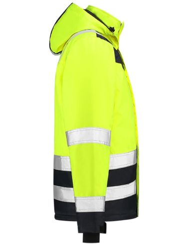 Pracovná bunda unisex Midi Parka High Vis Bicolor T51 fluorescenčná žltá