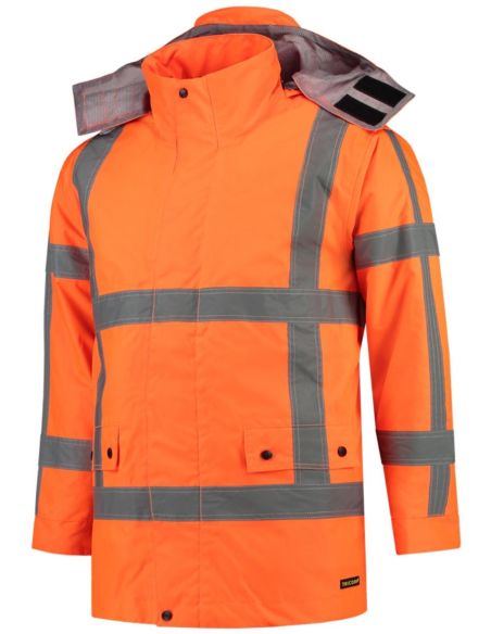 Pracovná bunda unisex RWS Parka T50 fluorescenčná oranžová