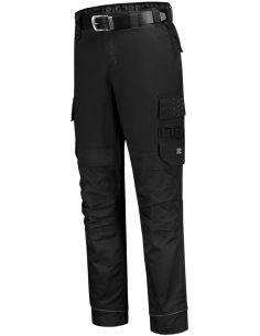 Pracovné nohavice unisex Work Pants Twill Cordura Stretch T62 čierna