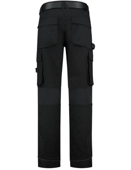 Pracovné nohavice unisex Work Pants Twill Cordura Stretch T62 čierna
