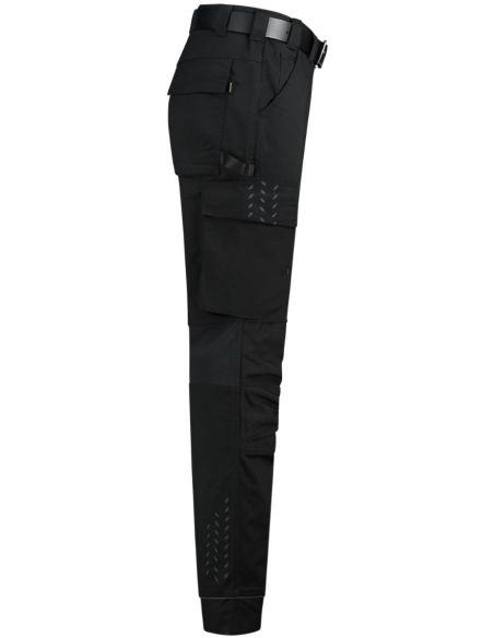 Pracovné nohavice unisex Work Pants Twill Cordura Stretch T62 čierna
